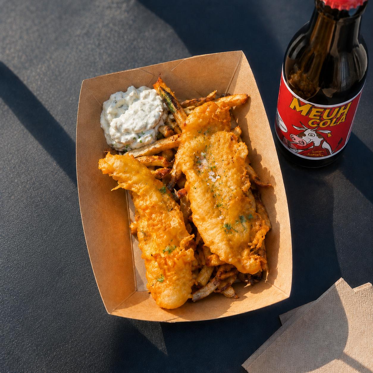 Fish'n Chips — Fish K de La Piraterie au Port de Carteret
